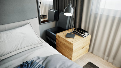 Balzblock T50 Bedside Table with Safe