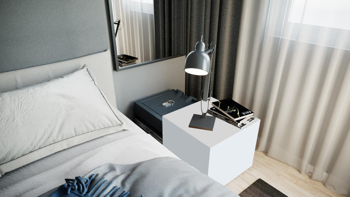 Balzblock T50 Bedside Table with Safe